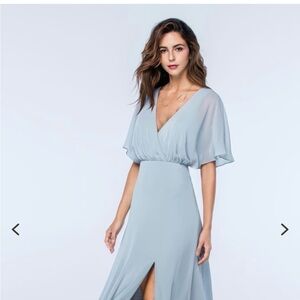 Elegant Light Blue Wedding Dress